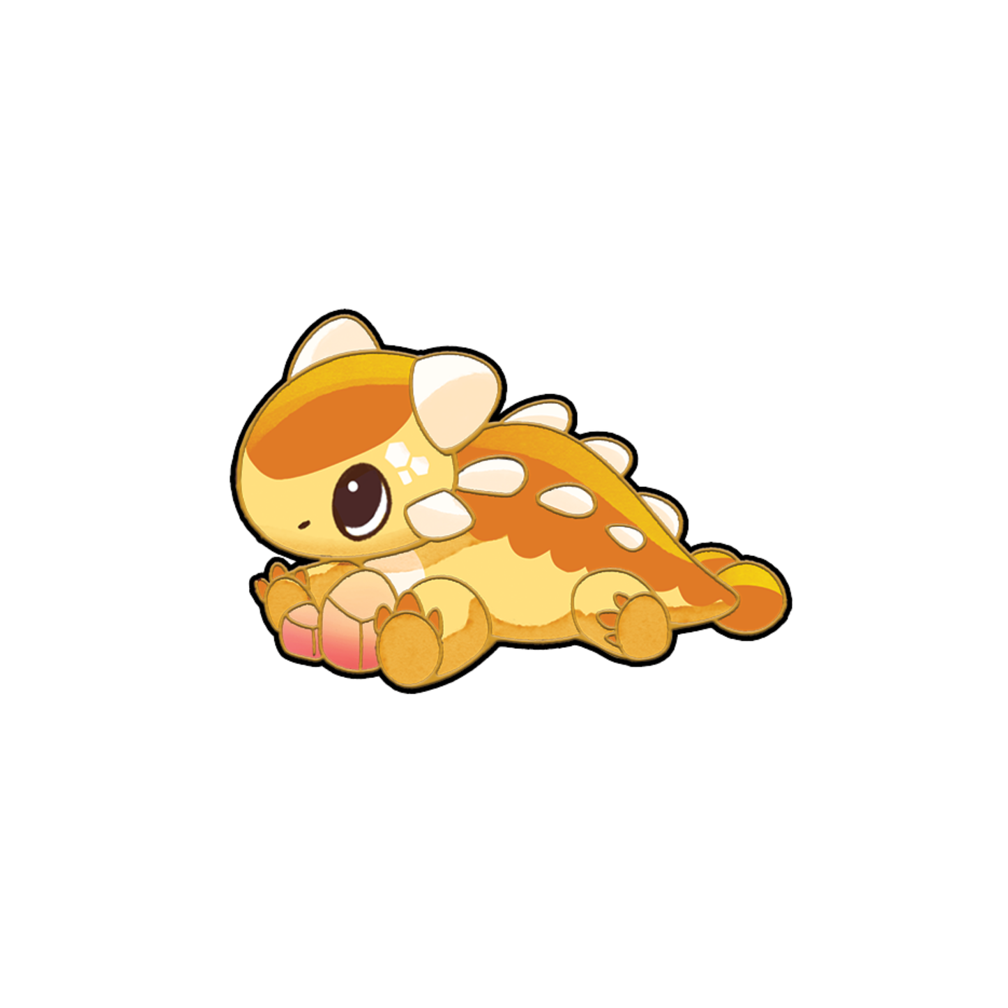 Carrot Ankylosaurus Pin