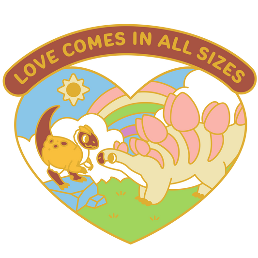 Love Comes in All Sizes Pin